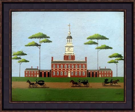 Independence Hall & the Declaration of Independence Giclee - Etsy