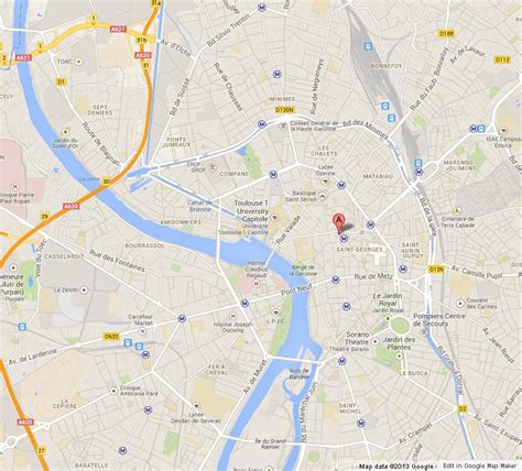 Map of Toulouse