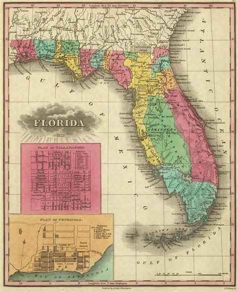 Florida County Map Large Printable And Standard Map W - vrogue.co