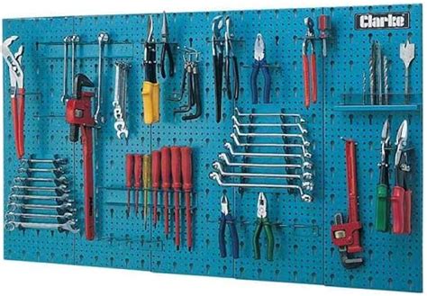 GARAGE STEEL TOOL RACK WALL MOUNTED 1130mm x14mm x 630mm: Amazon.co.uk: Garden & Outdoors