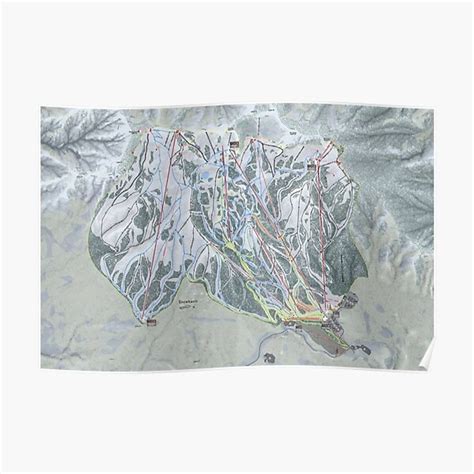 Snowbasin Resort Trail Map Premium Matte Vertical Poster sold by Isabella Wang | SKU 40559778 ...