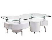 VG-5000 White Lacquered Finished Coffee table | Contemporary
