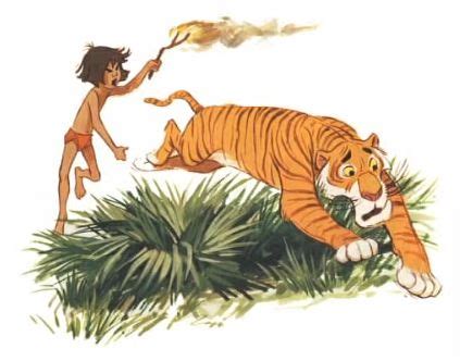 Jungle_Book17 - Mowgli vs. Shere Khan | Disney art, Classic disney, Jungle book