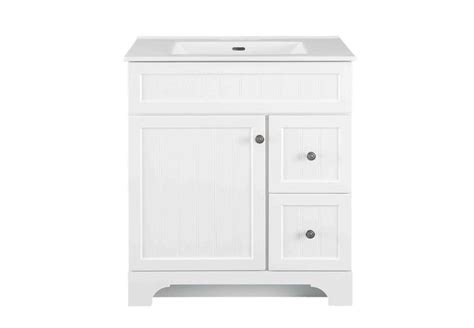 Whitton 30-inch W Vanity Combo with White Vitreous China | Vanity combos, Shaker style door ...