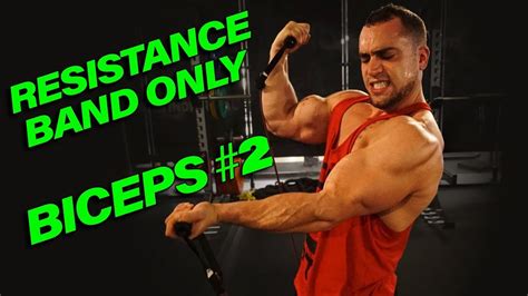 Intense 5 Minute Resistance Band Bicep Workout #2 - YouTube