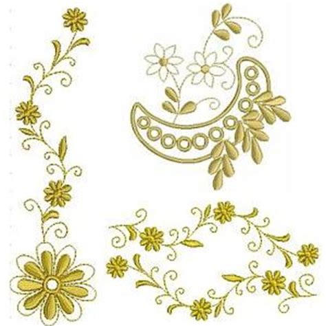 Advanced Embroidery Designs - Floral Embellishment Set