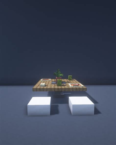 Part14 How to build a table. | Мебель minecraft, Здания в майнкрафт ...