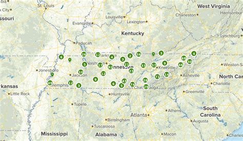 Tennessee State Parks Map