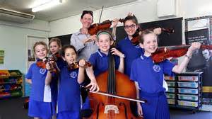 Yvonne Moore with students at Happy Valley State School in Mount Isa