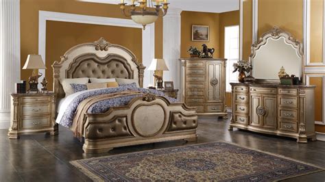 Infinity Gold Traditional 5Pc Bedroom Set w/Options