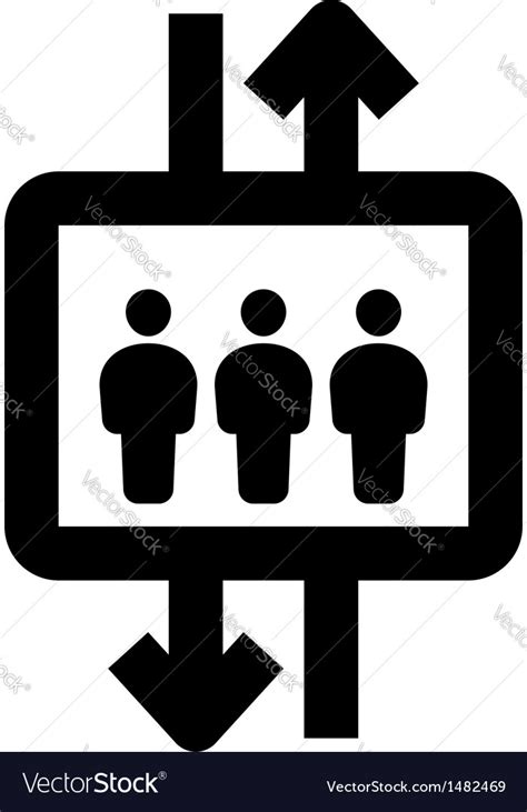 Lift sign Royalty Free Vector Image - VectorStock