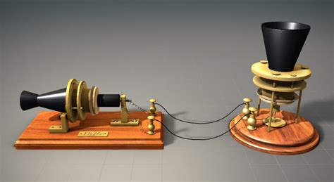 Telephone (Alexander Graham Bell) - 3D scene - Mozaik Digital Education and Learning