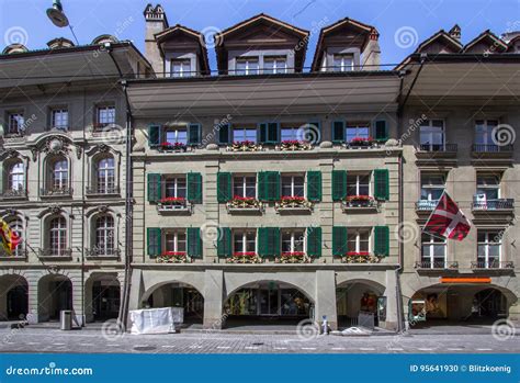 City Center of Bern, Switzerland Editorial Image - Image of alley ...