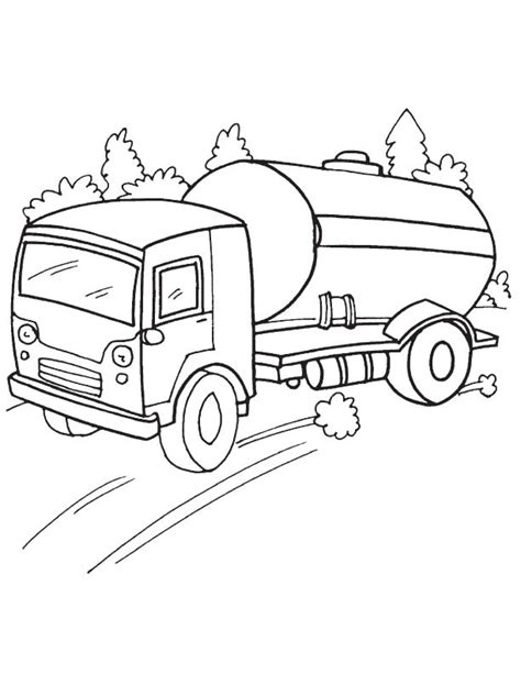 Tanker Truck Drawing at GetDrawings | Free download