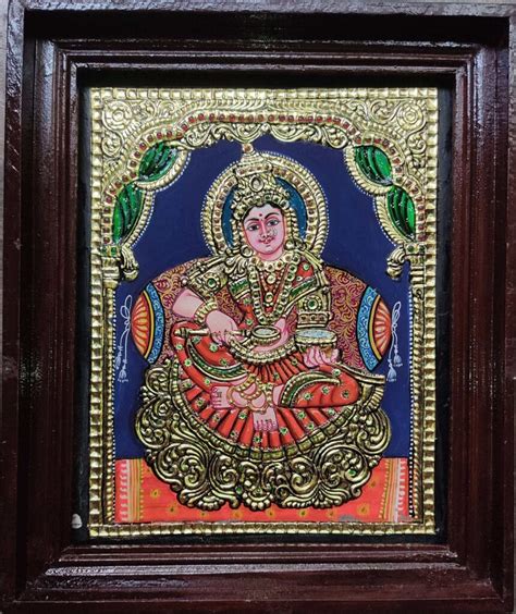 Goddess annapoorani size:10*8 inches - International Indian Folk Art ...