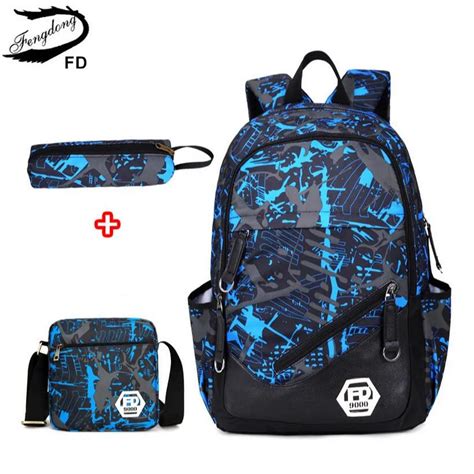 FengDong waterproof oxford fabric boys school bags backpack for ...