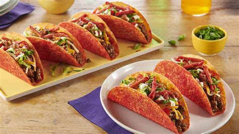 Double-Cheese Bacon Beef Takis® Fuego® Tacos - Old El Paso