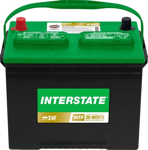 Interstate Batteries Group 24F Car Battery Replacement (MTP-24F) 12V, 750 CCA, 30 Month Warranty ...