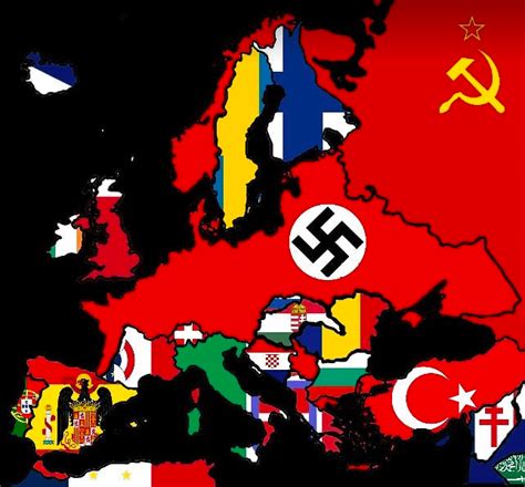 Map of Europe in 1942 using country flags : r/MapPorn