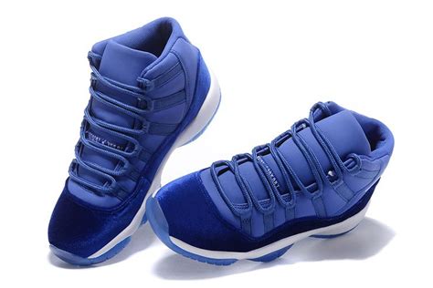 New Air Jordan 11 Royal Blue-White Velvet For Sale | Air Jordans 2018 ...