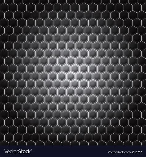 Realistic hexagonal grid background Royalty Free Vector