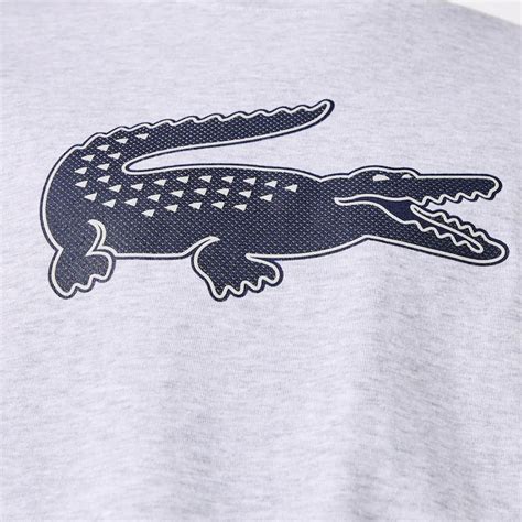 Lacoste Graphic Men's Tennis Tee Silver