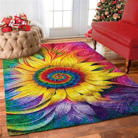 Hippie Sunflower Rug Living Room - REVER LAVIE