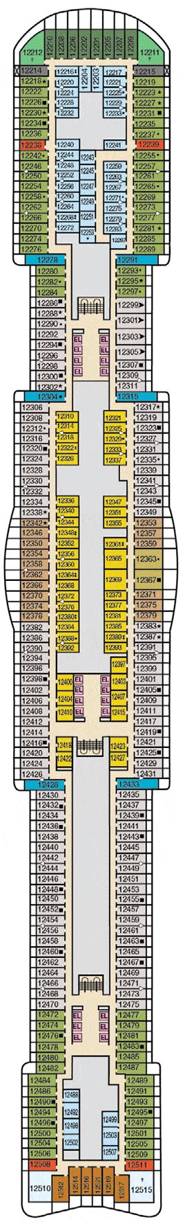 Carnival Jubilee Deck plan & cabin plan