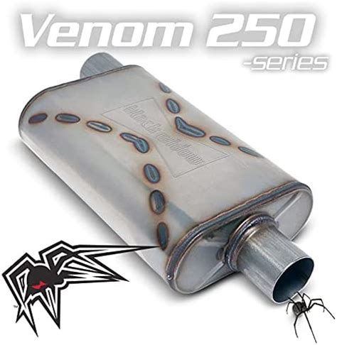 BLACK WIDOW EXHAUST Black Widow Exhaust® - VENOM 250-SERIES 2.5' OFFSET/CENTER (BW001-P)