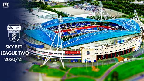 Sky Bet League Two 2020/21 Stadiums - TFC Stadiums