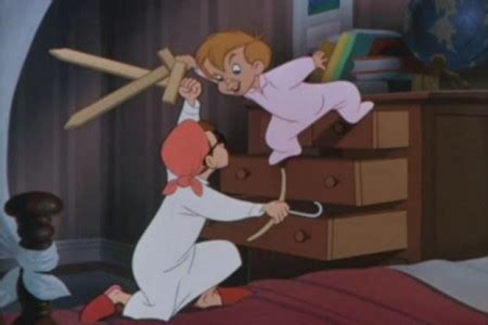 Peter-Pan-Sword-and-Hanger-fight-while-jumping-on-the-bed - Once Upon A Time Fan Blog/Podcast Site