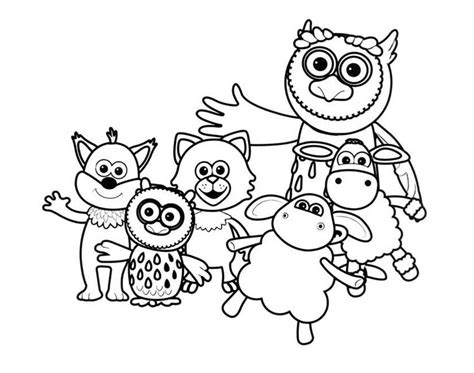 Timmy Time Characters Coloring Page - Free Printable Coloring Pages for Kids