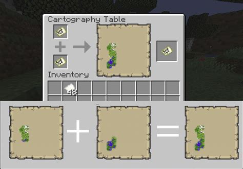 New Cartography Table functionality | Combining maps : minecraftsuggestions