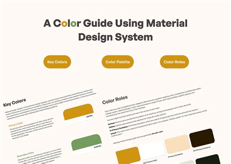 A Color Guide Using Material Design System on Behance