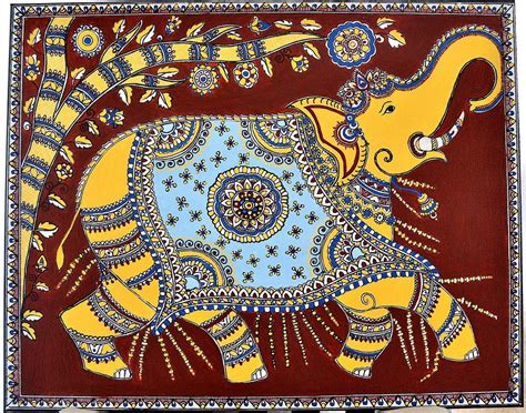 Pin by Deepti Agrawal Mittal on www.DeeptiDesigns.com | Kalamkari painting, Indian folk art ...