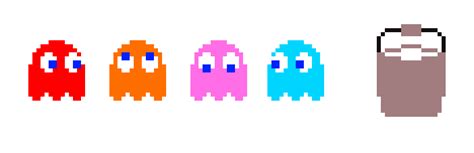 Pacman Ghosts | Pixel Art Maker