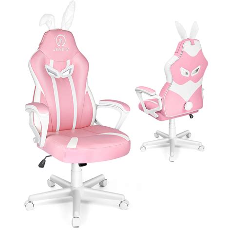 AutoFull AF055 Gaming Chair, Rabbit Ears, Heavy Duty PU Leather, Otto Office Chair, Computer ...