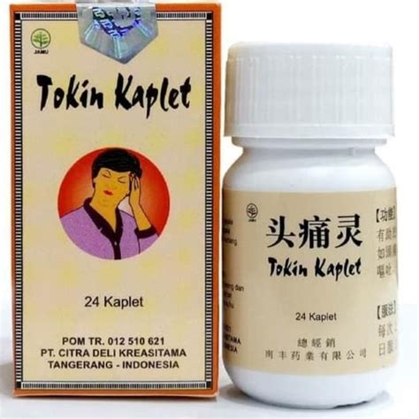 Jual TOKIN KAPLET ( bpom ) Obat Sakit Kepala Masuk Angin Migren Nyeri ...