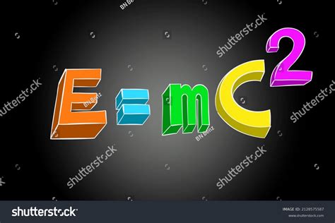 Albert Einstein Equation Physics Equation Nuclear Stock Illustration ...