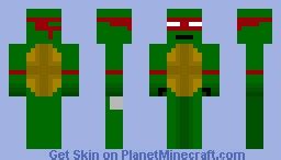 TMNT Raphael Minecraft Skin