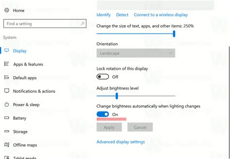 How to Enable or Disable Adaptive Brightness in Windows 10