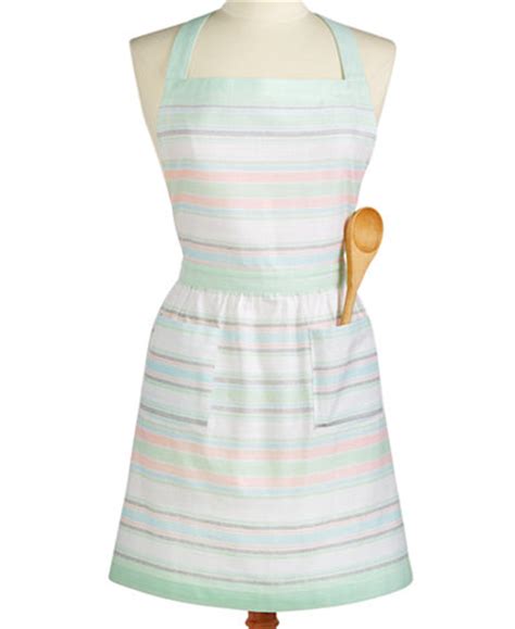 Martha Stewart Collection Pastel Striped Apron, Created for Macy's ...