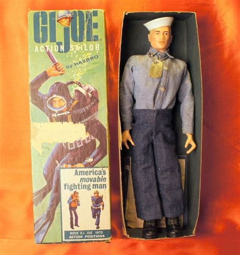 Original Hasbro 1960s GI Joe Action Figure Sailor 7600 Navy Fighting ...