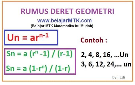 Contoh Soal Deret Aritmatika Dan Geometri – Berbagai Contoh