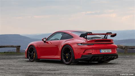 Porsche 911 GT3 | 2022MY (Color: Guards Red) | Rear Three-Quarter