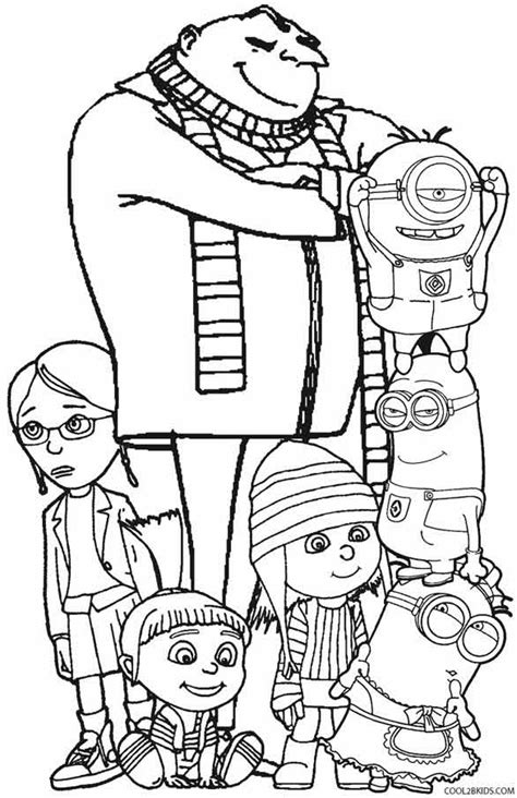 Printable Despicable Me Coloring Pages For Kids