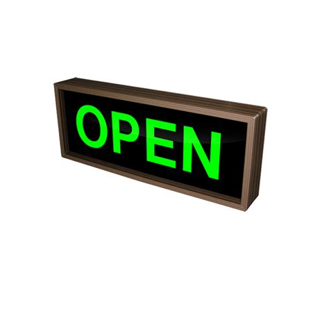 Outdoor Open LED Sign # 25925 - LED Traffic Control Signs