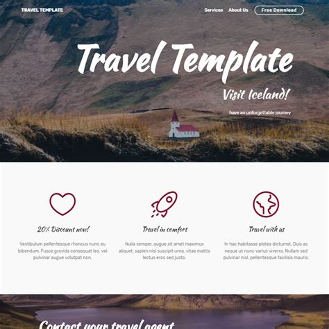 Free HTML Bootstrap About Us Page Template