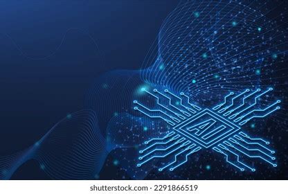 Artificial Intelligence Background Concept Ai Logo Stock Illustration ...