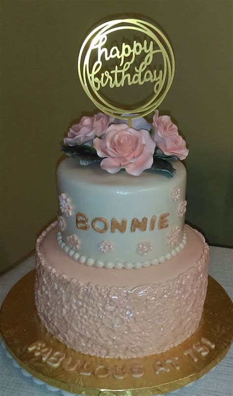 Bonnie's 75Th Birthday Cake - CakeCentral.com